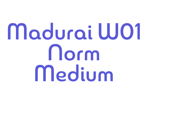 Madurai W01 Norm Medium Font