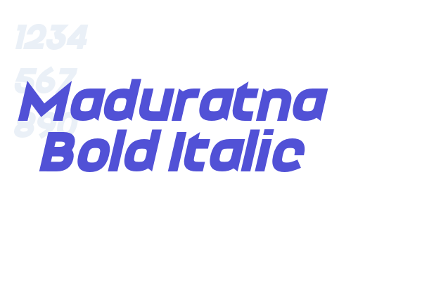 Maduratna Bold Italic