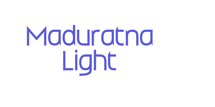 Maduratna Light Font Download