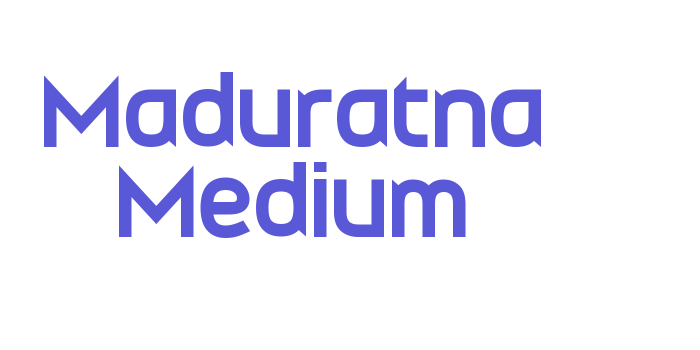 Maduratna Medium Font