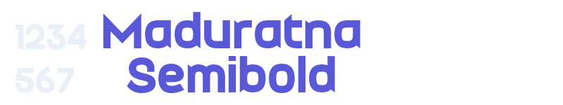 Maduratna Semibold-related font