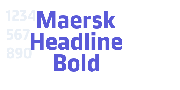 Maersk Headline Bold font free