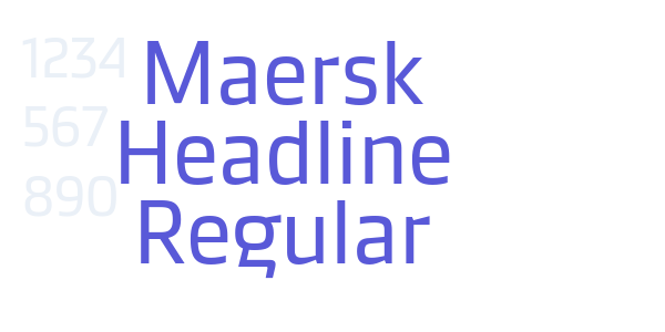 Maersk Headline Regular font free