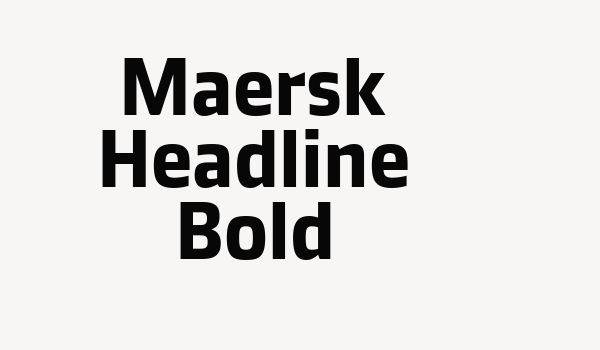 Maersk Headline Bold Font