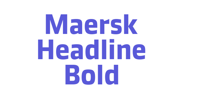 Maersk Headline Bold Font Download