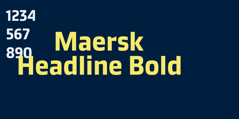 Maersk Headline Bold