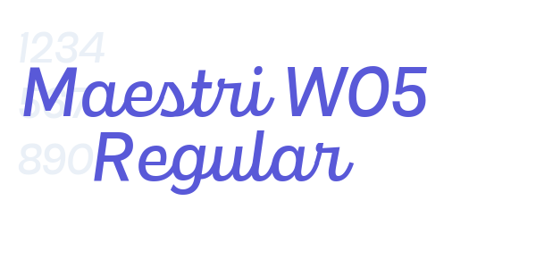 Maestri W05 Regular font free