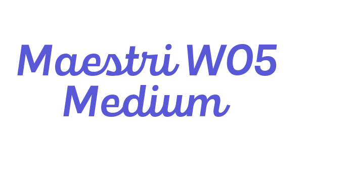 Maestri W05 Medium Font Download