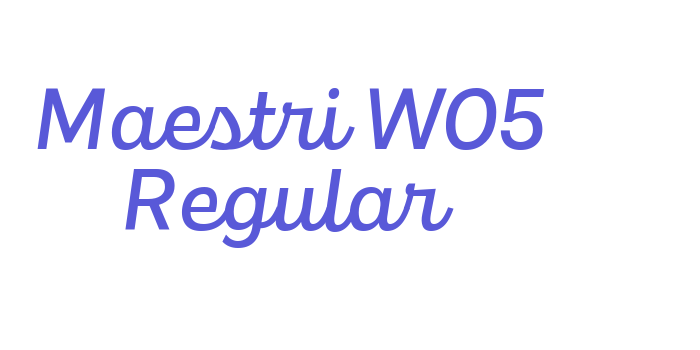 Maestri W05 Regular Font Download