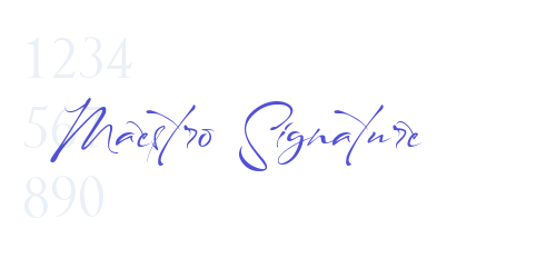 Maestro Signature-font-download