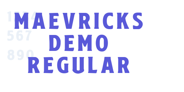 Maevricks Demo Regular font