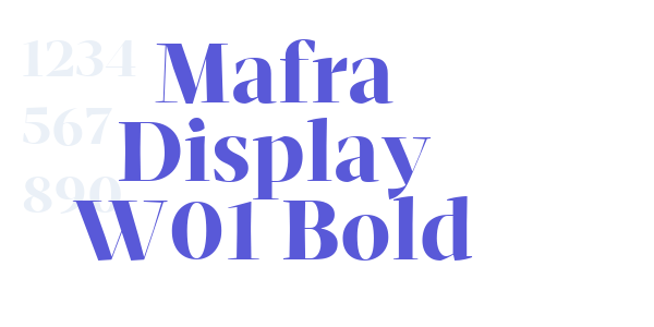 Mafra Display W01 Bold font free