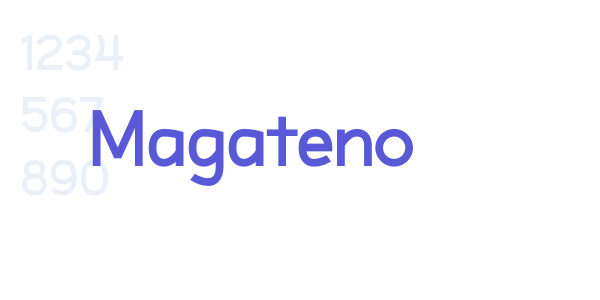 Magateno font free