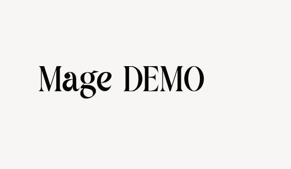 Mage DEMO Font