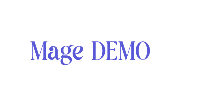 Mage DEMO Font Download