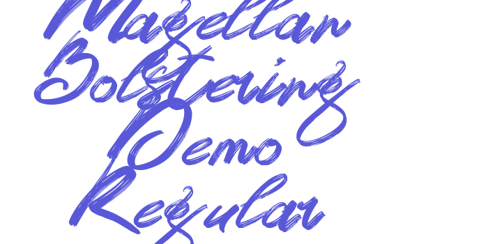 Magellan Bolstering Demo Regular Font