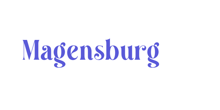 Magensburg Font Download