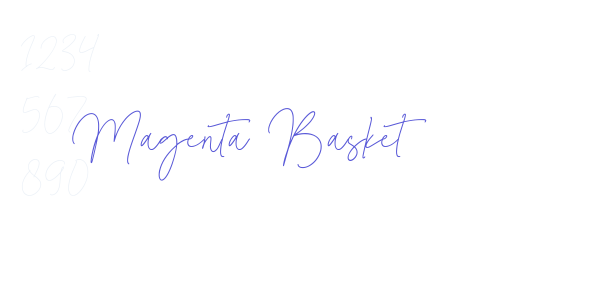 Magenta Basket font free