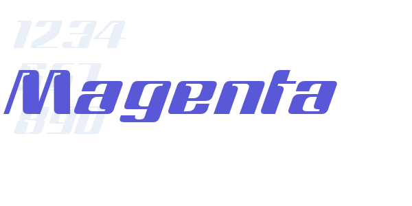 Magenta font free