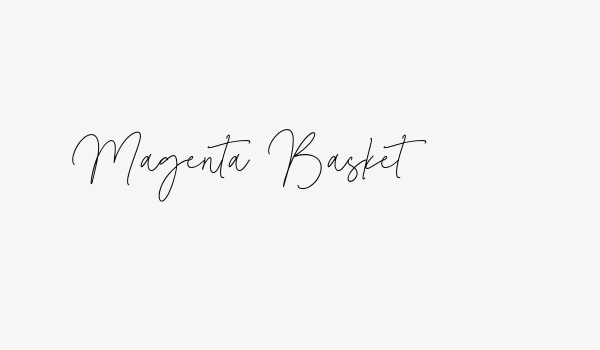 Magenta Basket Font