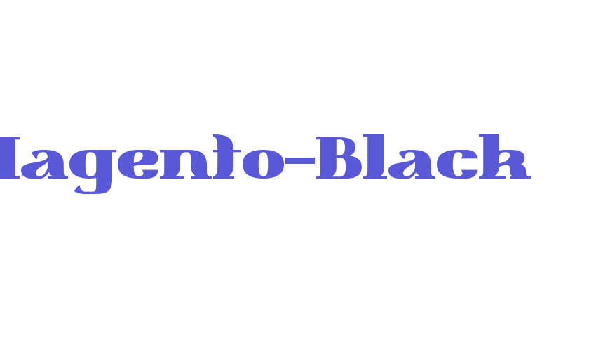 Magento-Black Font