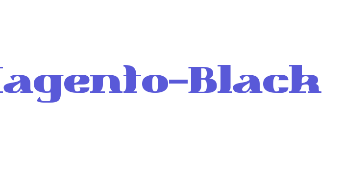 Magento-Black Font Download