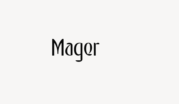 Mager Font