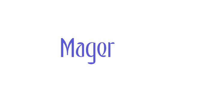 Mager Font Download