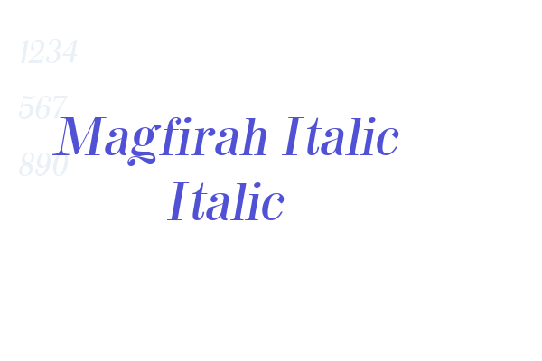 Magfirah Italic Italic
