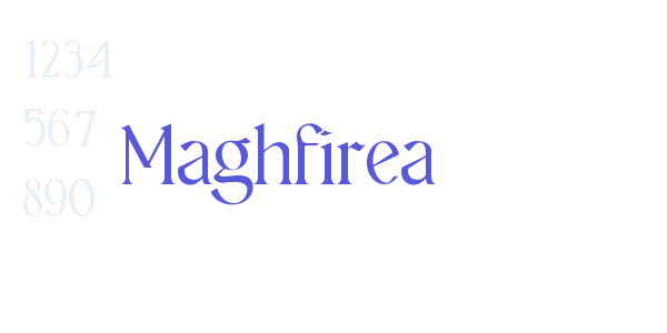 Maghfirea font free