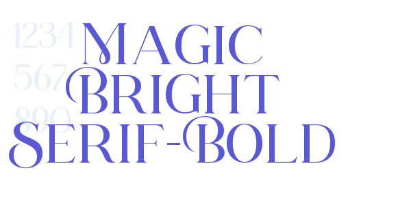 Magic Bright Serif-Bold font free