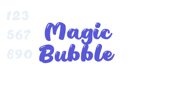 Magic Bubble font