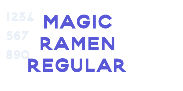 Magic Ramen Regular font free