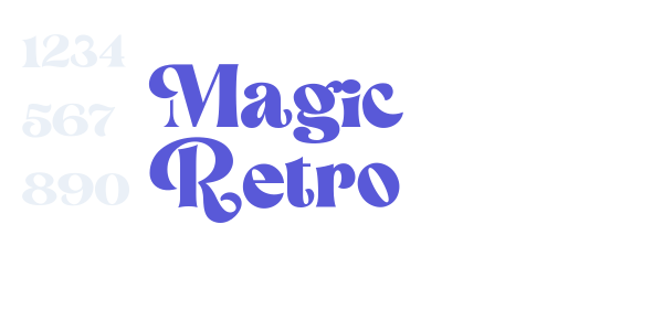 Magic Retro font free