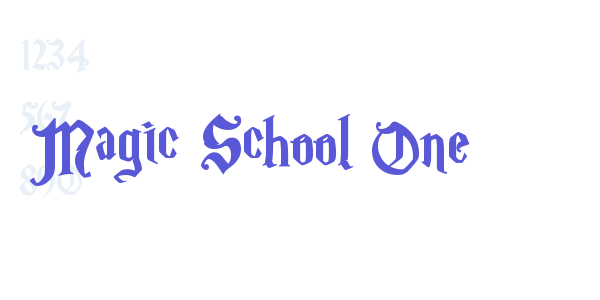 Magic School One font free