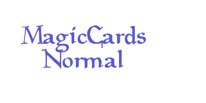 Magic Cards Normal Font Download