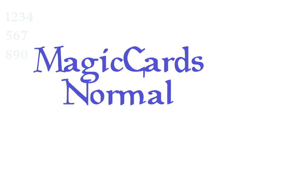 Magic Cards Normal-font-download