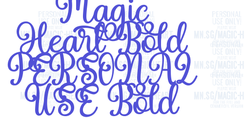 Magic Heart Bold PERSONAL USE Bold-font-download