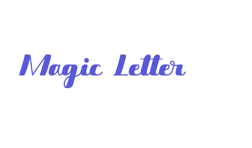 Magic Letter Font