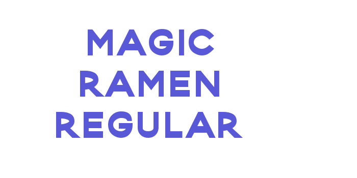 Magic Ramen Regular Font Download