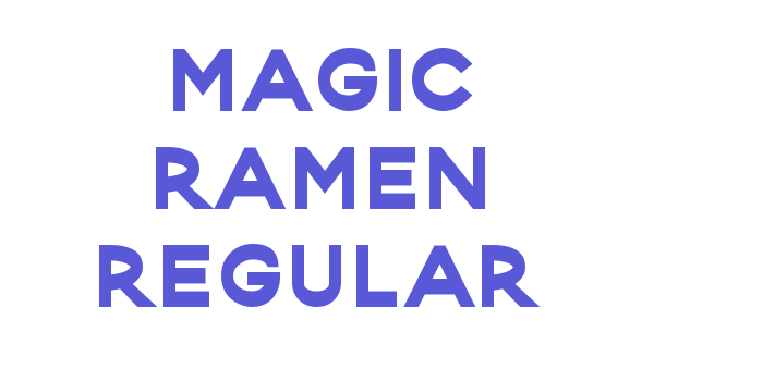 Magic Ramen Regular Font