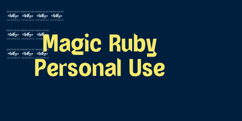 Magic Ruby Personal Use