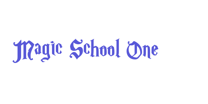 Magic School One Font Download