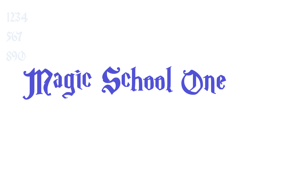 Magic School One-font-download