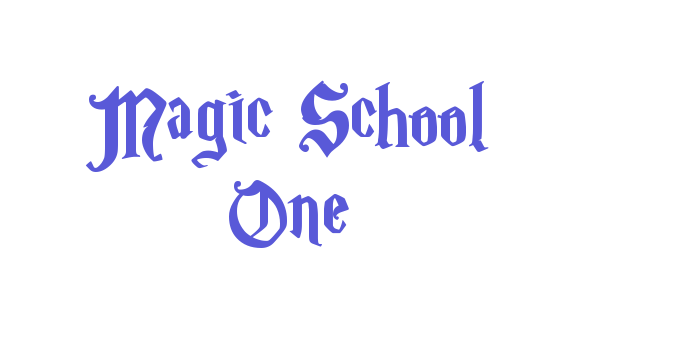 Magic School One Font