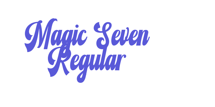 Magic Seven Regular Font Download