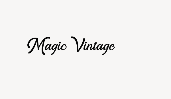 Magic Vintage Font