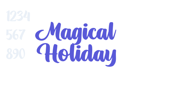 Magical Holiday font