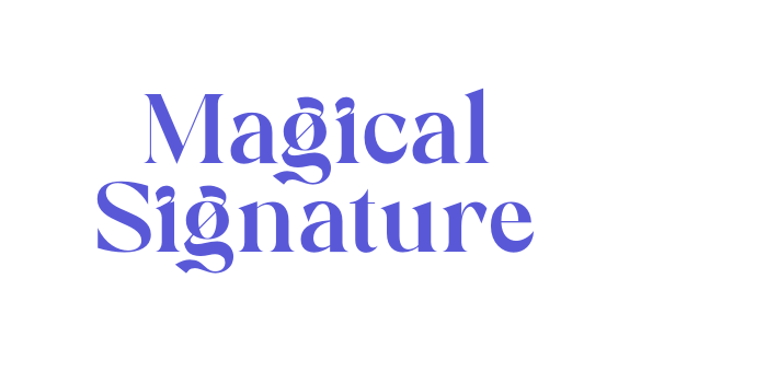 Magical Signature Font Download