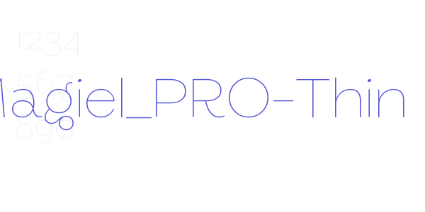 Magiel_PRO-Thin font